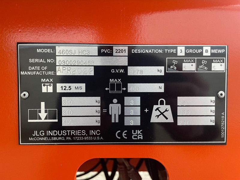 JLG 460 SJ HC3 - Piattaforma telescopica: foto 3 JLG 460 SJ HC3 - Piattaforma telescopica: foto 3