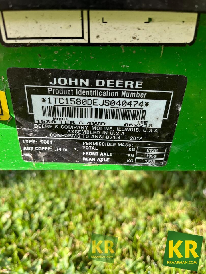 1580 John Deere - Tagliaerba: foto 3 1580 John Deere - Tagliaerba: foto 3