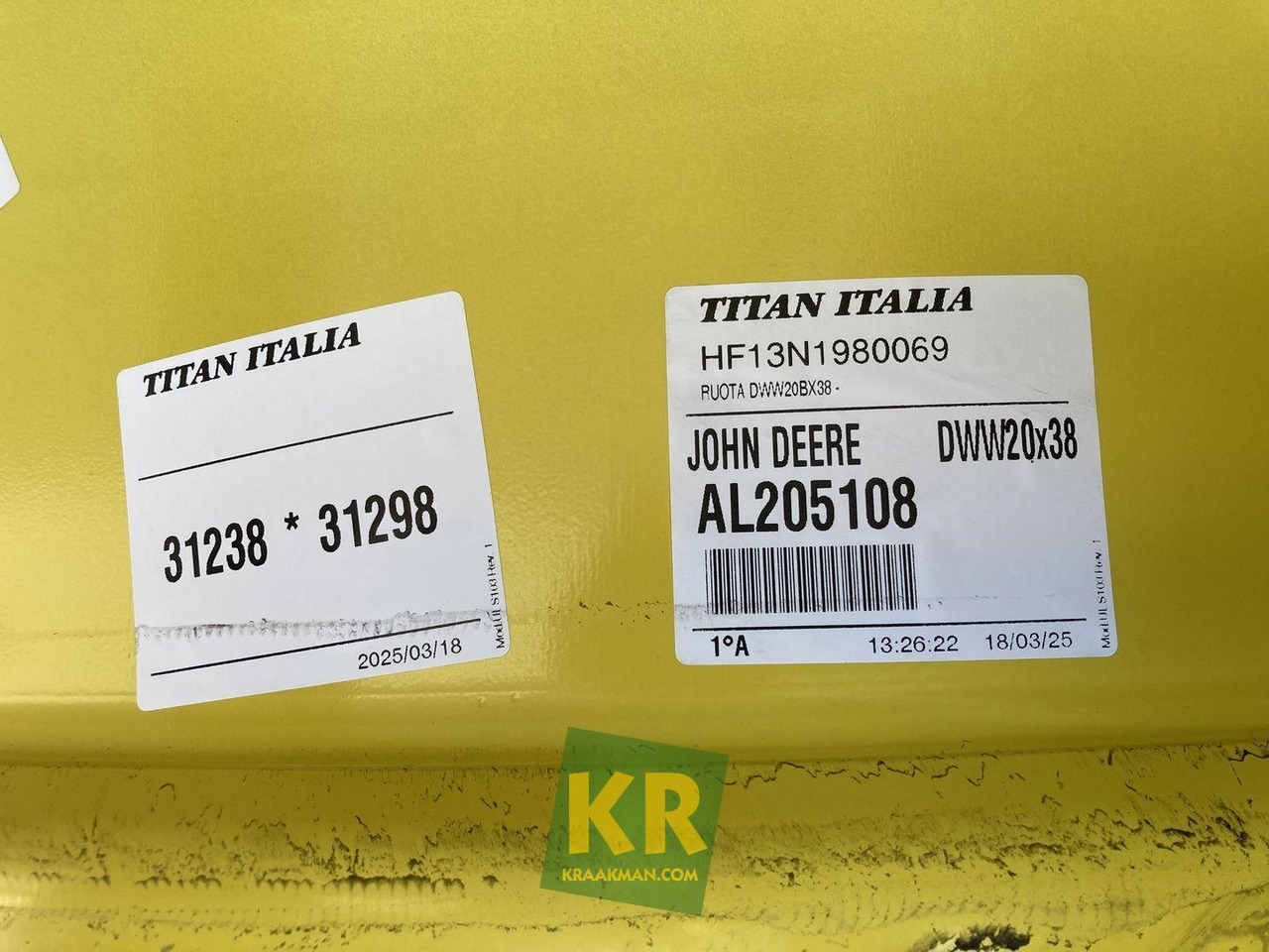 John Deere 18 X 38 velg - Cerchione per Trattore: foto 4 John Deere 18 X 38 velg - Cerchione per Trattore: foto 4
