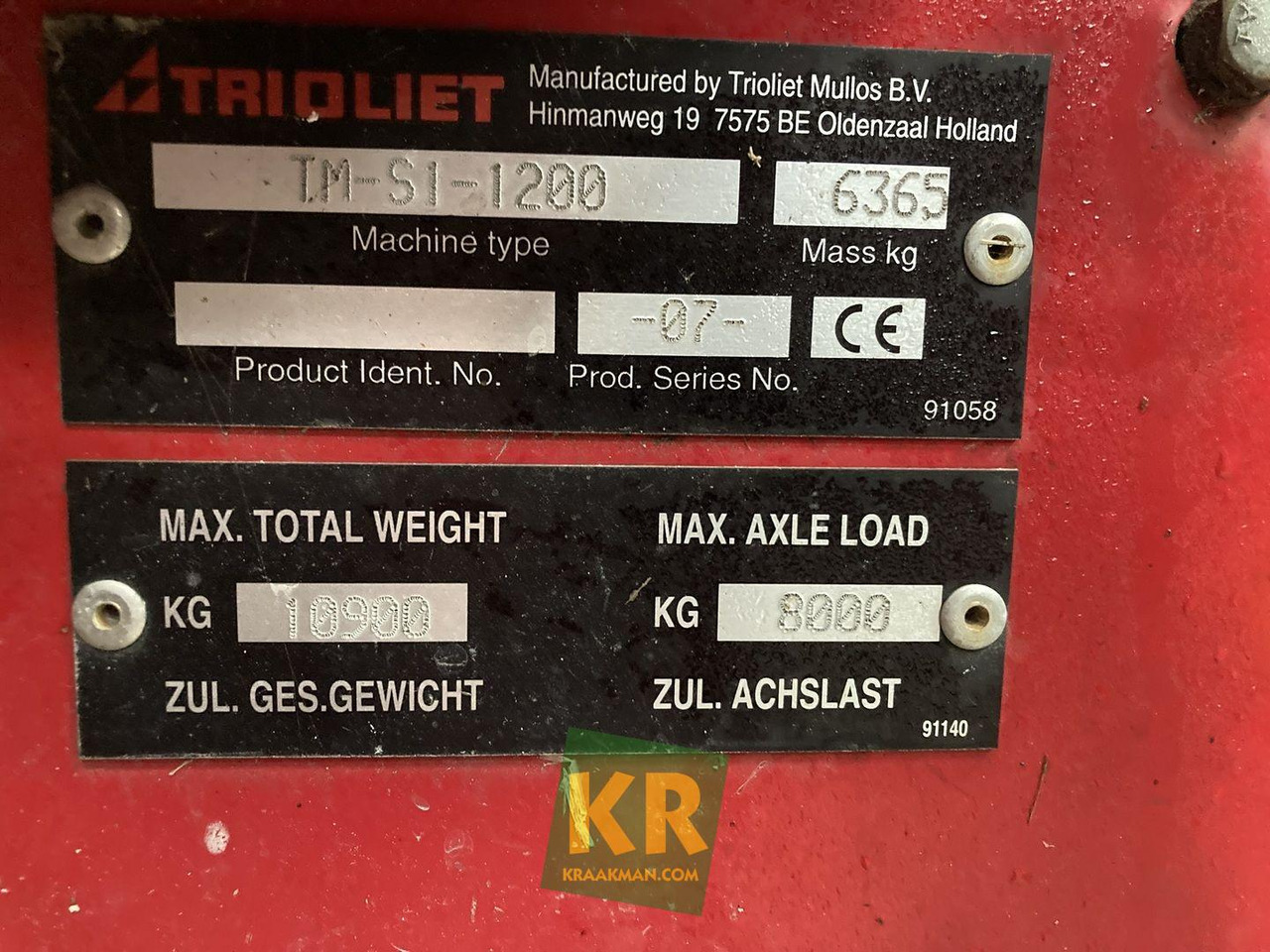 Carro miscelatore Trioliet TRIOMIX S1 1200: foto 12
