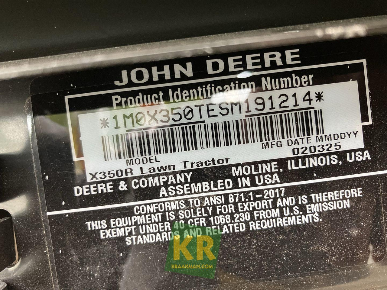 X350R John Deere - Tagliaerba: foto 4 X350R John Deere - Tagliaerba: foto 4