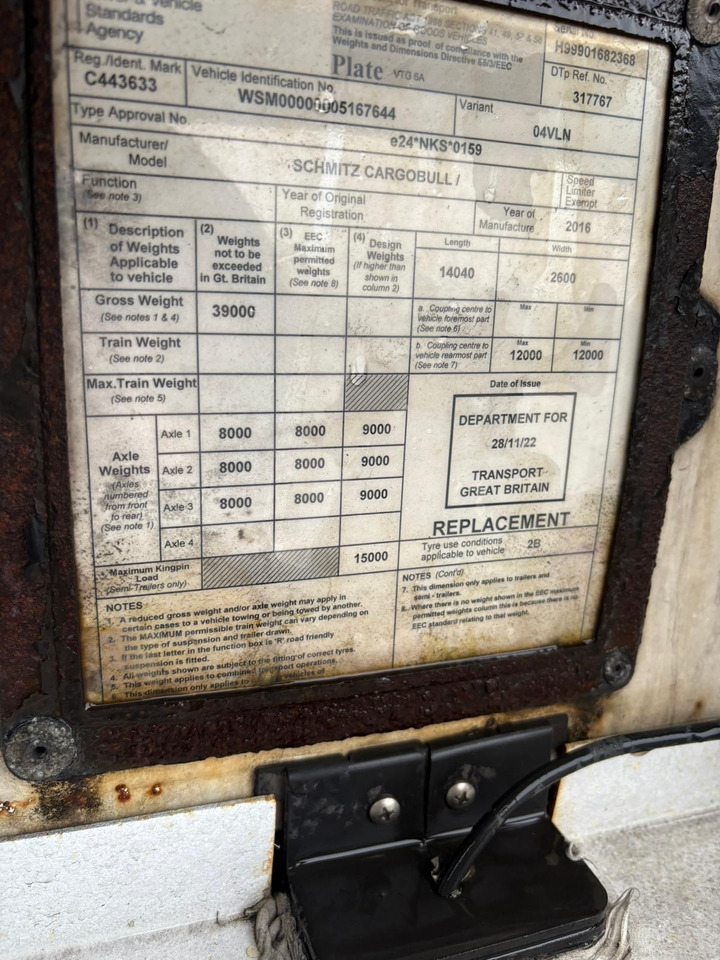 2012 Gray & Adams 10.4m Fridge Trailer – BTK110 - Semirimorchio frigorifero: foto 5 2012 Gray & Adams 10.4m Fridge Trailer – BTK110 - Semirimorchio frigorifero: foto 5