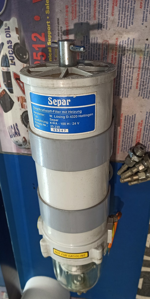 Fuel water separator SEPAR KWA 100H 24V - Sistema di alimentazione per Altra macchina: foto 4 Fuel water separator SEPAR KWA 100H 24V - Sistema di alimentazione per Altra macchina: foto 4