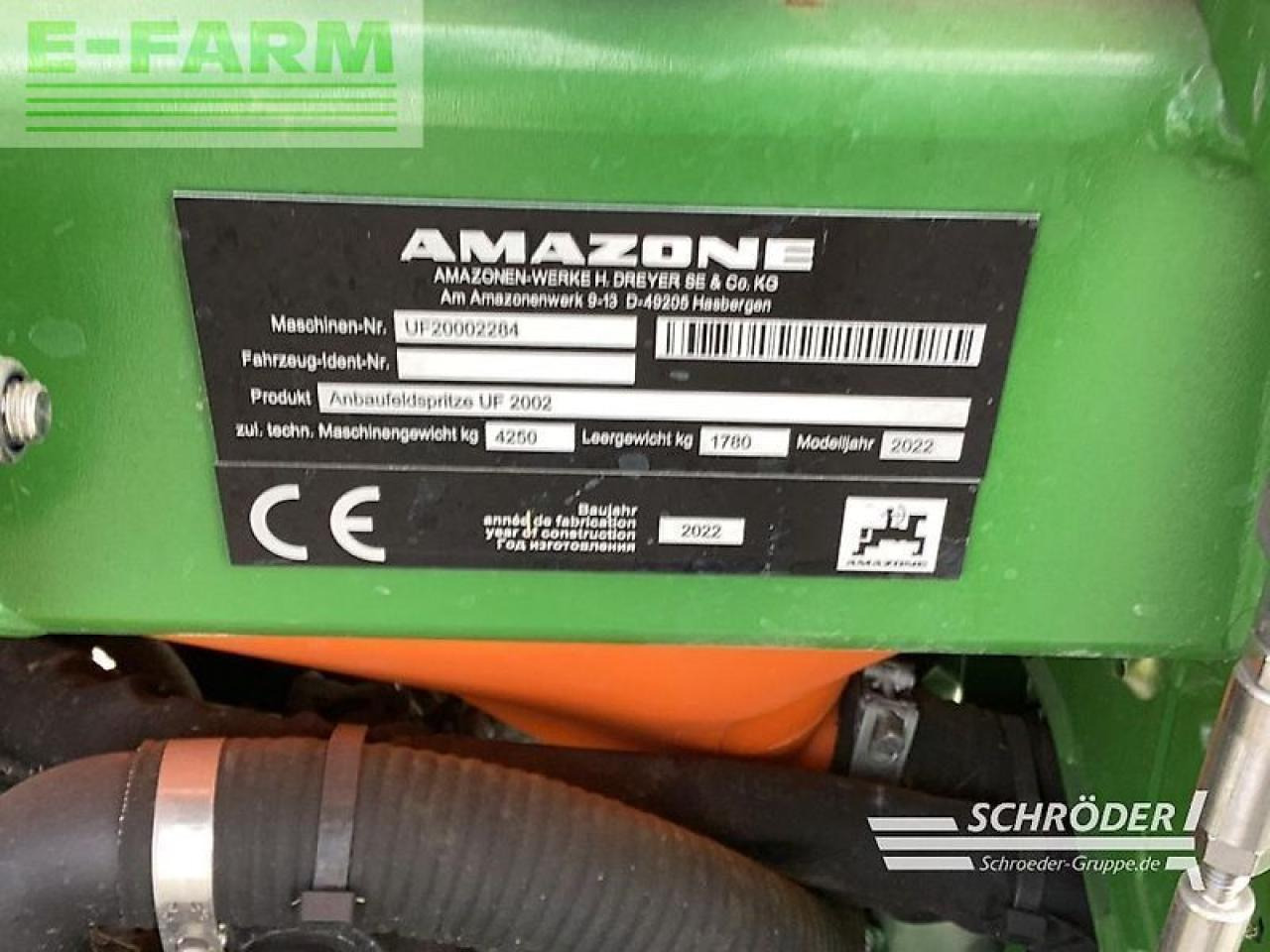 Amazone uf 2002 - top ausstattung ! - Polverizzatore trainato: foto 2 Amazone uf 2002 - top ausstattung ! - Polverizzatore trainato: foto 2