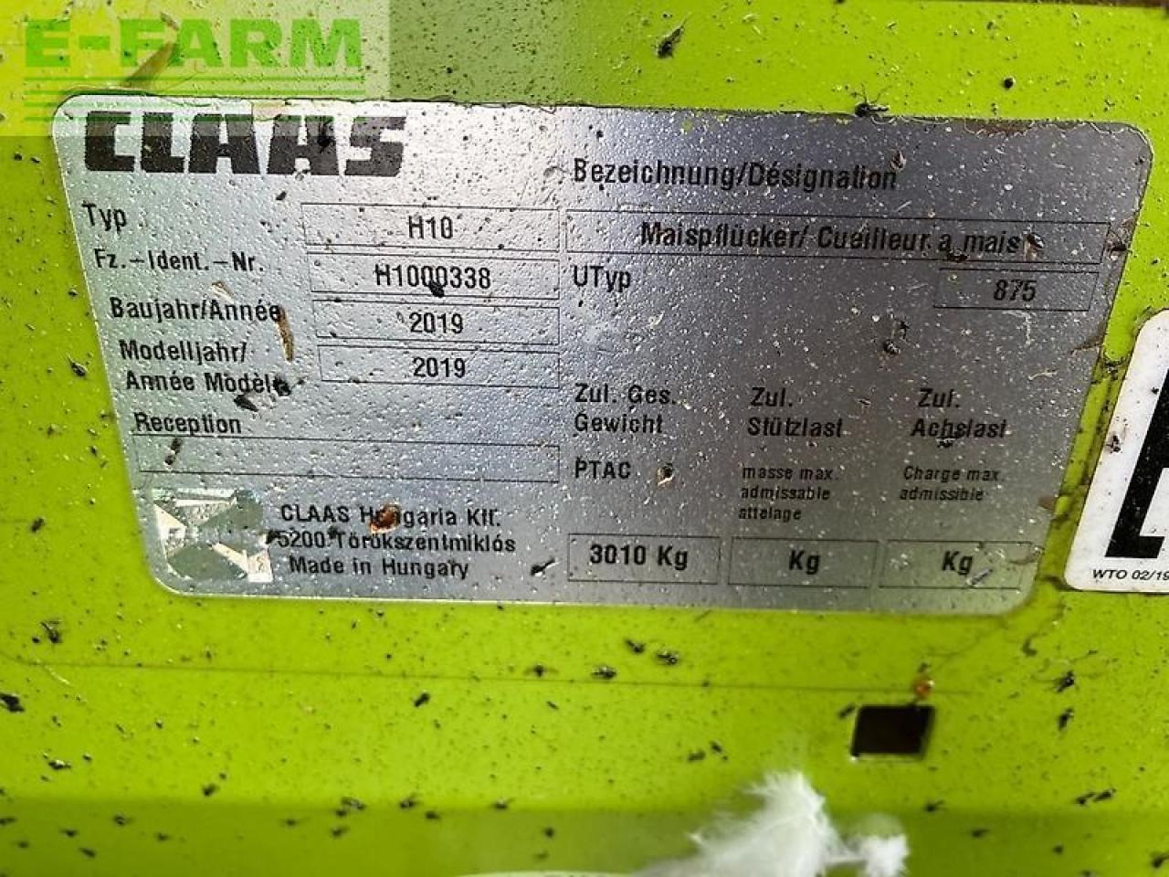 Accessori per trincia CLAAS corio 8-75 fc: foto 15