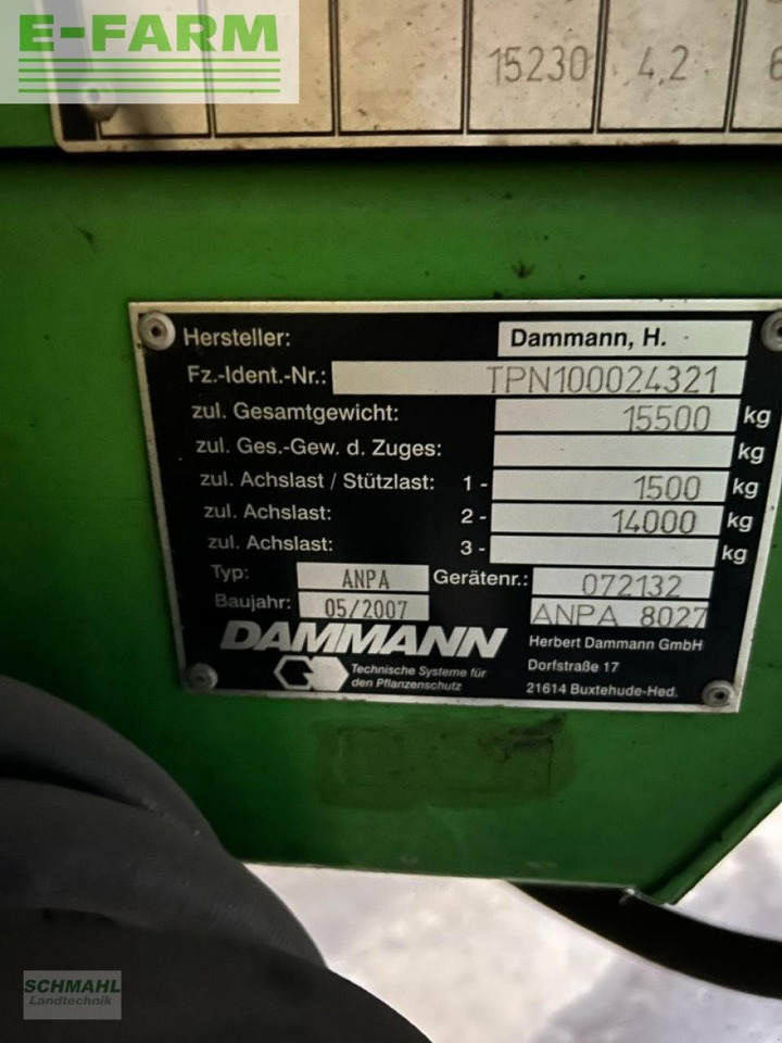 Dammann anpa 8027 - Polverizzatore trainato: foto 5 Dammann anpa 8027 - Polverizzatore trainato: foto 5