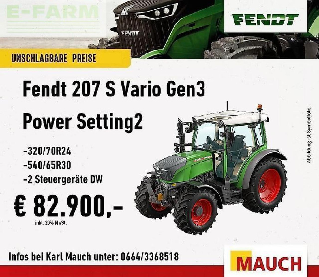 Fendt 207 s vario gen 3 zum bestpreis - Trattore: foto 2 Fendt 207 s vario gen 3 zum bestpreis - Trattore: foto 2