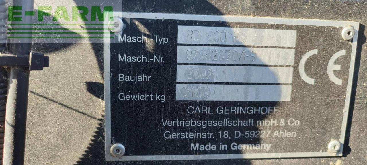 Spannocchiatore Geringhoff Rotadisc RD 600 FS: foto 8