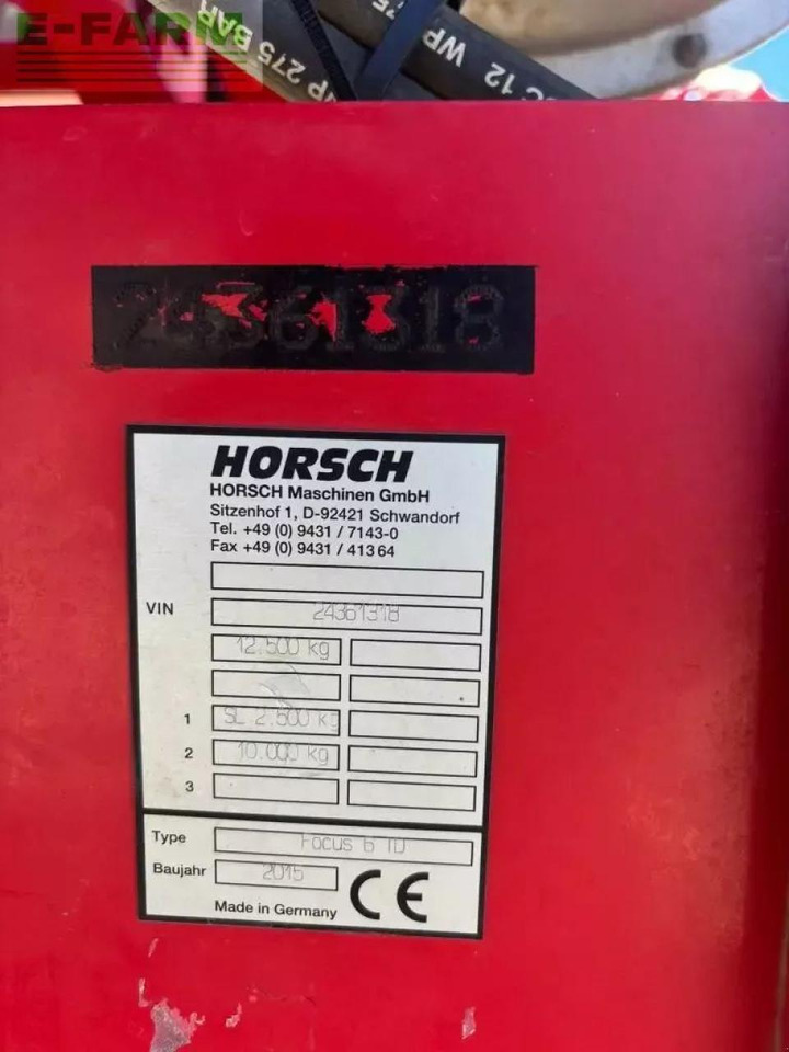 Seminatrice Horsch focus 6 td: foto 14