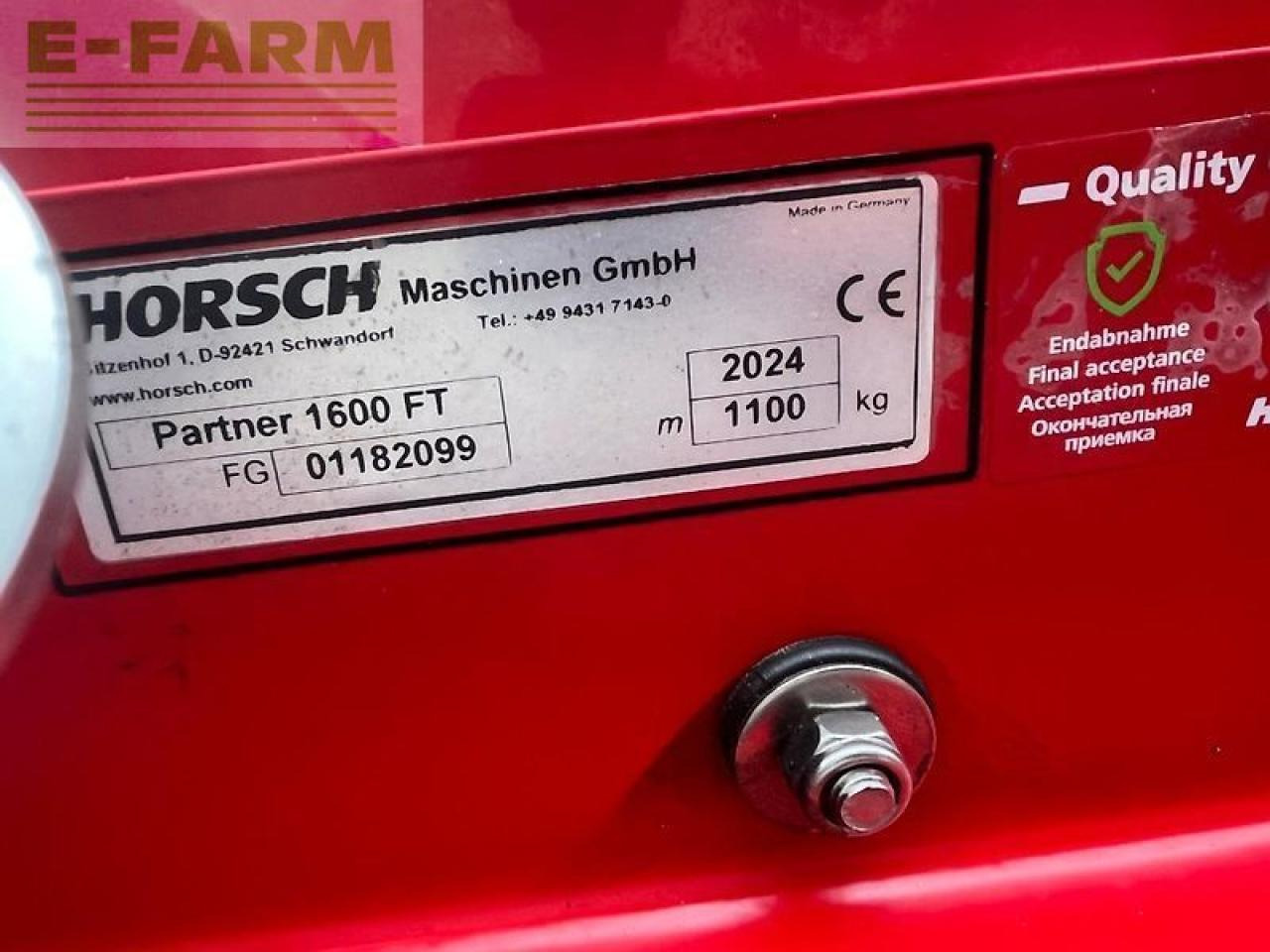 Horsch partner 1600 ft - Seminatrice: foto 2 Horsch partner 1600 ft - Seminatrice: foto 2