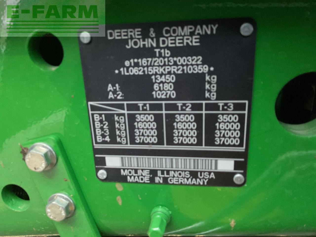 Trattore John Deere 6R 215: foto 14 Trattore John Deere 6R 215: foto 14