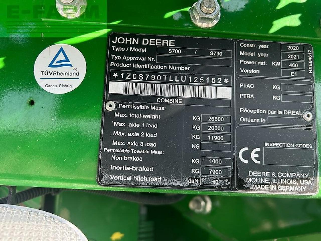 Mietitrebbia John Deere s790: foto 22