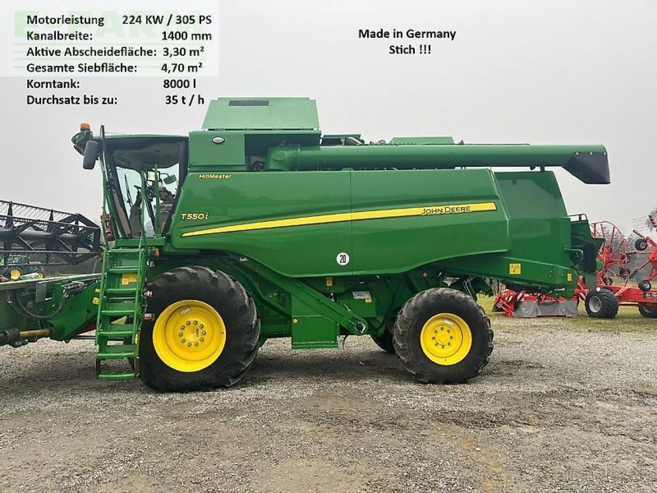 John Deere t550i hillmaster mit sw 618 und ssw zürn - Mietitrebbia: foto 1 John Deere t550i hillmaster mit sw 618 und ssw zürn - Mietitrebbia: foto 1