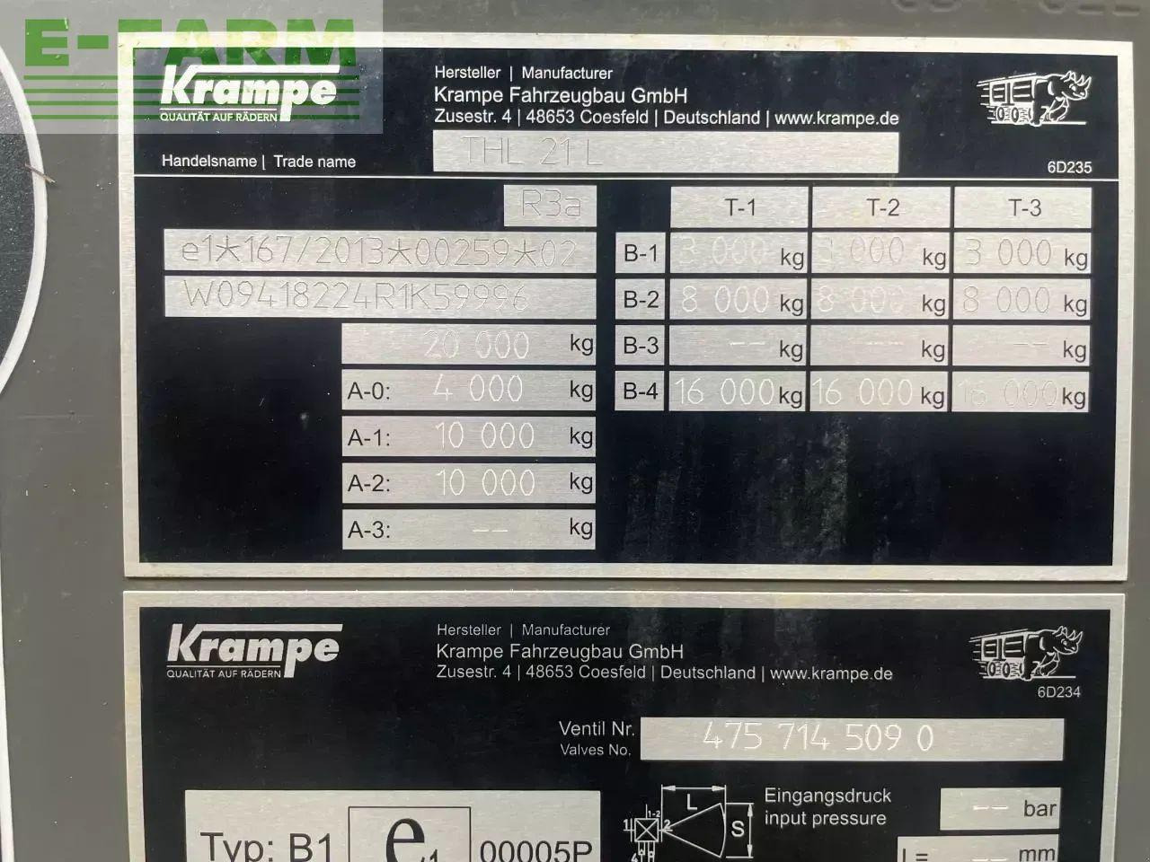 Krampe thl 21l - Rimorchio a cassone agricolo: foto 4 Krampe thl 21l - Rimorchio a cassone agricolo: foto 4