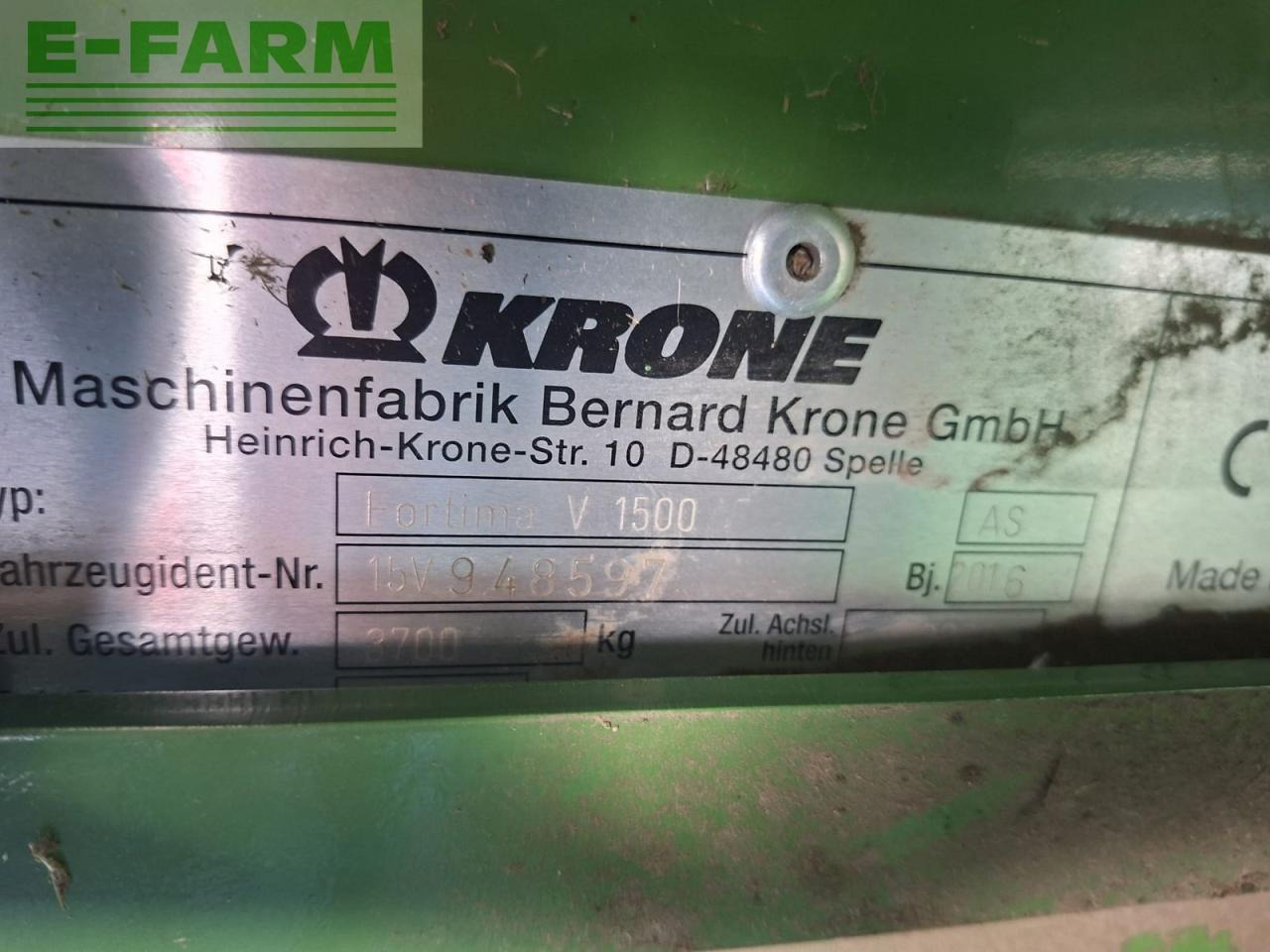 Krone fortima v 1500 mc - Pressa quadra: foto 4 Krone fortima v 1500 mc - Pressa quadra: foto 4