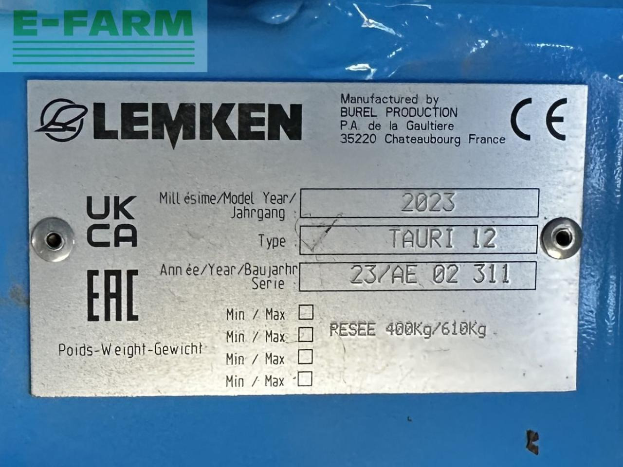 Lemken tauri 12/2150 - Spandiconcime: foto 2 Lemken tauri 12/2150 - Spandiconcime: foto 2