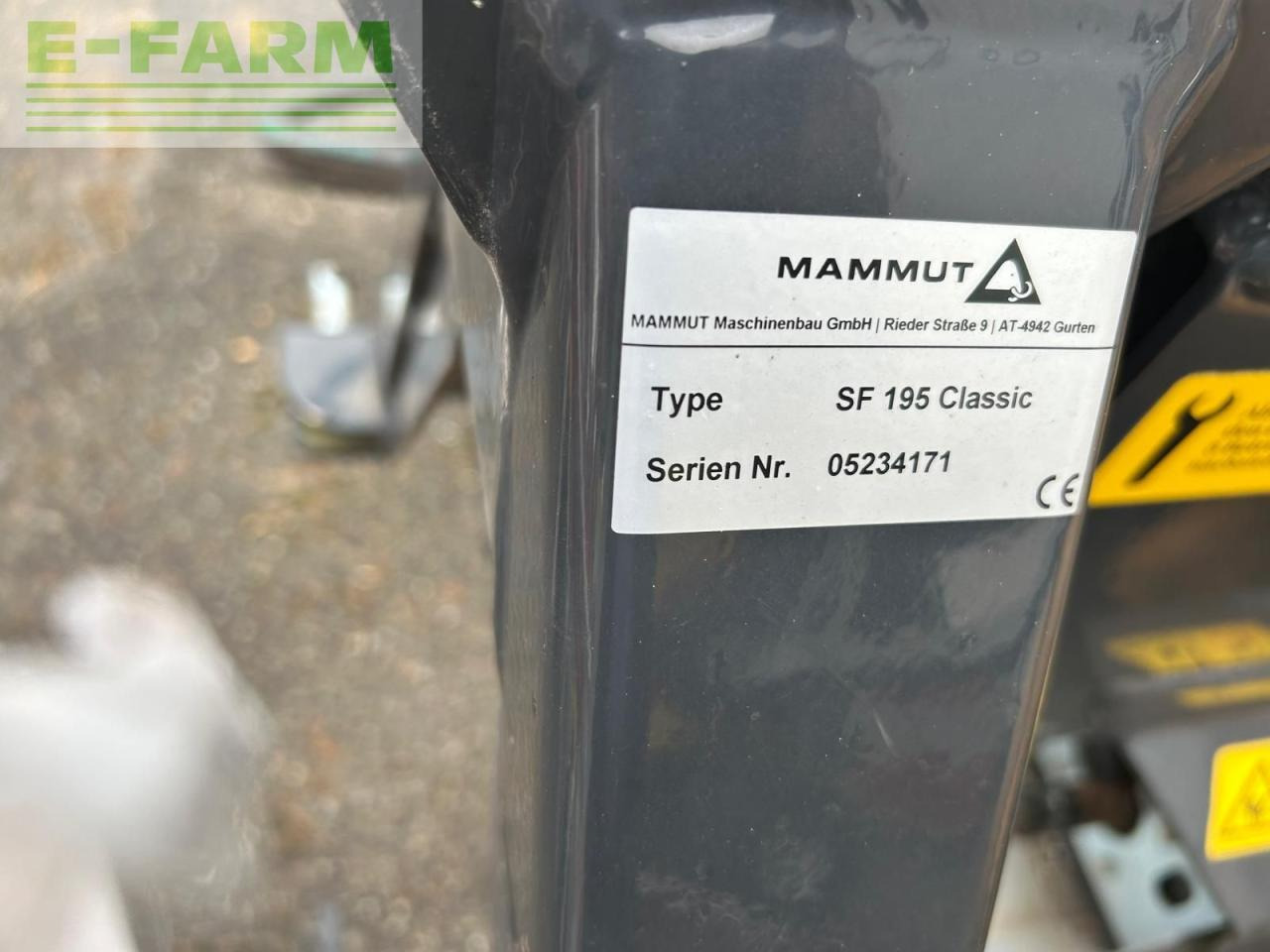 Mammut Siloverteiler SF 195Classic - Attrezzatura per silaggio: foto 4 Mammut Siloverteiler SF 195Classic - Attrezzatura per silaggio: foto 4