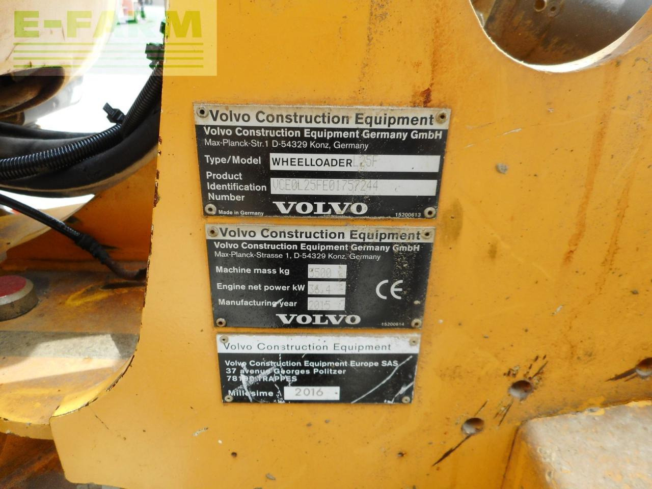 Miniescavatore Volvo l25f ( 5.500kg ) hydr. schnellwechsler + 3 kreis: foto 7
