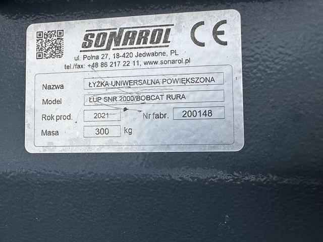 Sonarol Schwergutschaufel 200 cm mit Bobcat Teleskoplader Aufnahme - Attrezzatura: foto 4 Sonarol Schwergutschaufel 200 cm mit Bobcat Teleskoplader Aufnahme - Attrezzatura: foto 4
