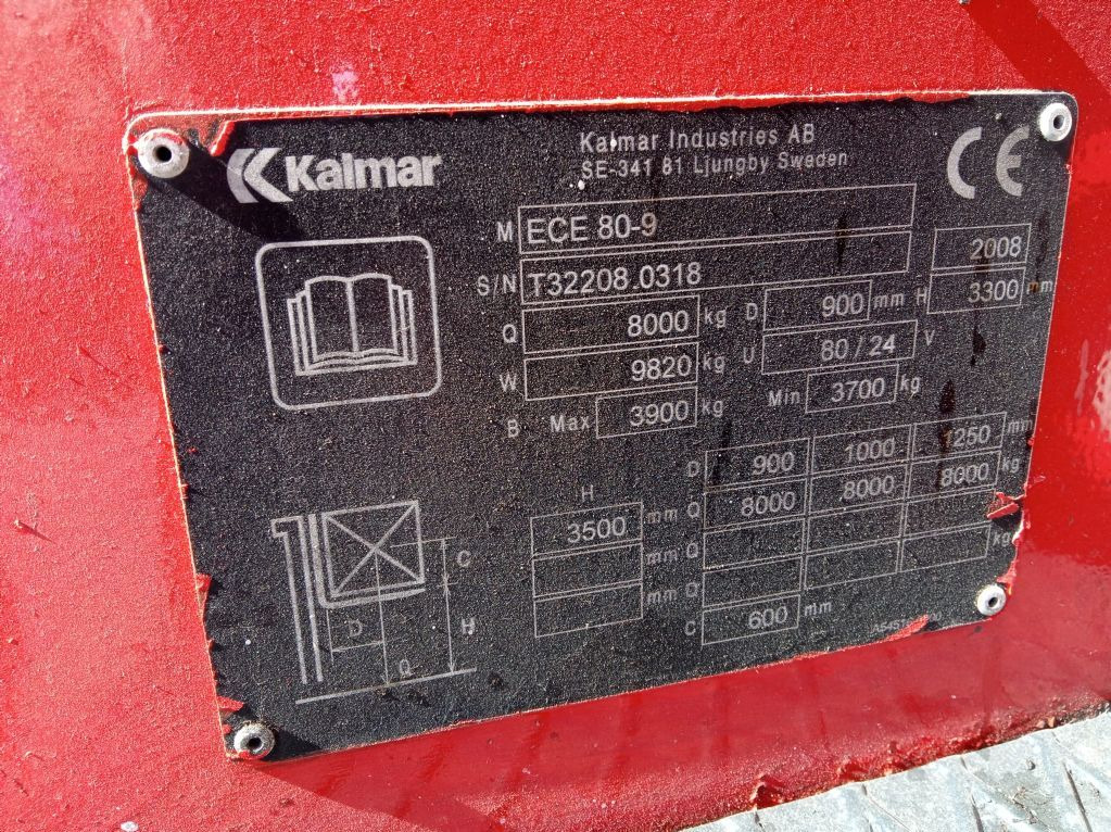 Kalmar ECE80-9 - Carrello elevatore elettrico: foto 5 Kalmar ECE80-9 - Carrello elevatore elettrico: foto 5