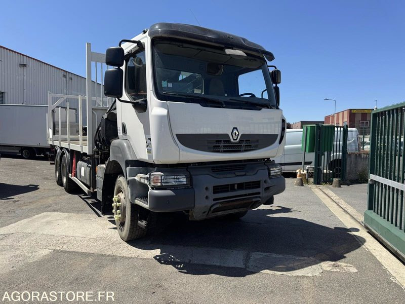 RENAULT KERAX 410.26 - CAMION PLATEAU GRUE - HIAB 200C - 2007 / 359000 - Camion: foto 1 RENAULT KERAX 410.26 - CAMION PLATEAU GRUE - HIAB 200C - 2007 / 359000 - Camion: foto 1
