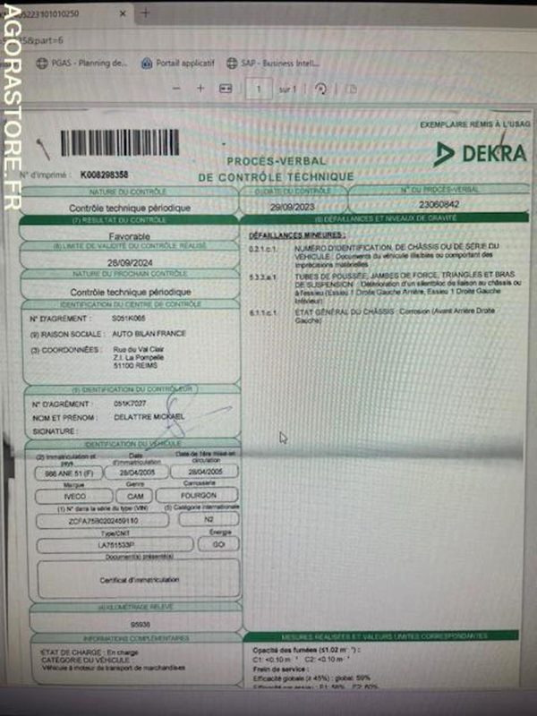 POID LOURD IVECO - Autocarro furgonato: foto 4 POID LOURD IVECO - Autocarro furgonato: foto 4