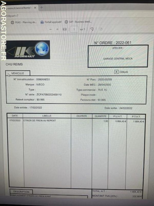 POID LOURD IVECO - Autocarro furgonato: foto 5 POID LOURD IVECO - Autocarro furgonato: foto 5