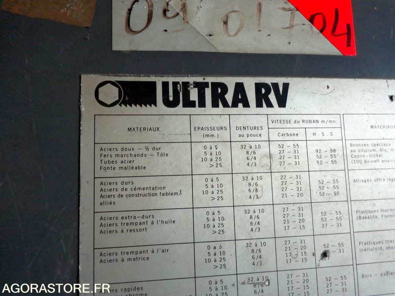 Sega a nastro per ferro RARE SCIE a ruban verticale a métaux ULTRA: foto 15 Sega a nastro per ferro RARE SCIE a ruban verticale a métaux ULTRA: foto 15