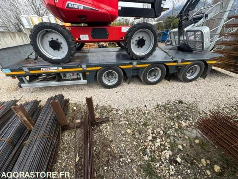 REMORQUE PORTE ENGIN 3 ESSIEUX CENTRAUX MAX TRAILER 2022 1500 KM - Rimorchio pianale ribassato: foto 4 REMORQUE PORTE ENGIN 3 ESSIEUX CENTRAUX MAX TRAILER 2022 1500 KM - Rimorchio pianale ribassato: foto 4