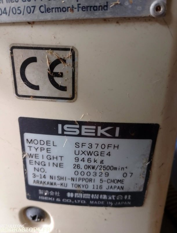 Tondeuse Iseki SF 370 2008 4000h fonctionnel - Tagliaerba: foto 4 Tondeuse Iseki SF 370 2008 4000h fonctionnel - Tagliaerba: foto 4