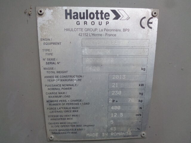 Haulotte HA120 - Piattaforma articolata: foto 3 Haulotte HA120 - Piattaforma articolata: foto 3