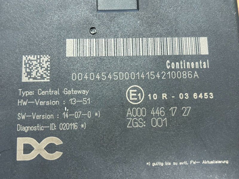 Continental Actros - ECU per Camion: foto 4 Continental Actros - ECU per Camion: foto 4