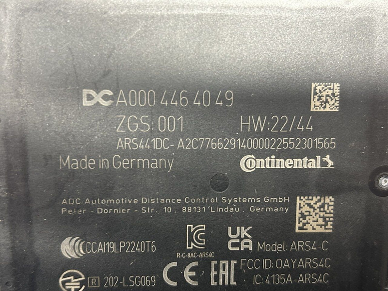 Mercedes-Benz radar sensor, distronic - Sensor per Camion: foto 4 Mercedes-Benz radar sensor, distronic - Sensor per Camion: foto 4