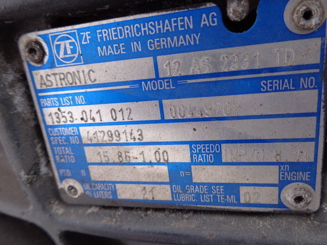 ZF good condition gearbox 12AS2331TD - Cambio per Camion: foto 5 ZF good condition gearbox 12AS2331TD - Cambio per Camion: foto 5