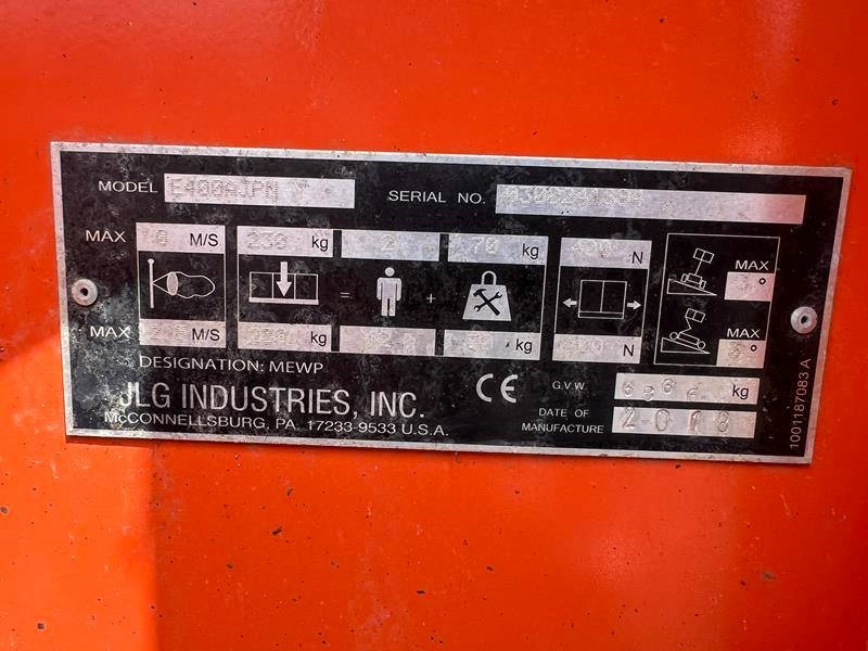 Piattaforma articolata JLG E400AJPN elektro 14m (1779): foto 11 Piattaforma articolata JLG E400AJPN elektro 14m (1779): foto 11