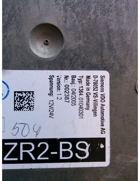 MAN ZR2-BS - VDO D78052 VS - ECU: foto 4 MAN ZR2-BS - VDO D78052 VS - ECU: foto 4