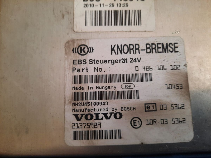 Volvo KNOR-BREMSE EBS 0486106063, 0486106028.\\\\ 0486106050 .\\ 063\\ - ECU: foto 4 Volvo KNOR-BREMSE EBS 0486106063, 0486106028.\\\\ 0486106050 .\\ 063\\ - ECU: foto 4