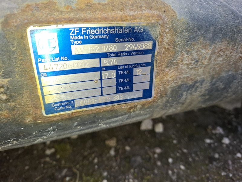 ZF Eaton Неоплан 660.4.22 Мерседес 407. Citara-2.84 DAF-1339G.2.93 - Asse posteriore: foto 2 ZF Eaton Неоплан 660.4.22 Мерседес 407. Citara-2.84 DAF-1339G.2.93 - Asse posteriore: foto 2