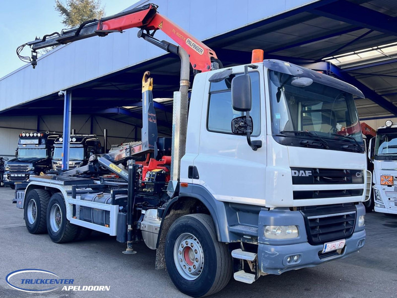 DAF CF 85.410 6x4 Bladgeveerd, Palfinger PK16001, Pallift - Autocarro scarrabile, Camion con gru: foto 1 DAF CF 85.410 6x4 Bladgeveerd, Palfinger PK16001, Pallift - Autocarro scarrabile, Camion con gru: foto 1