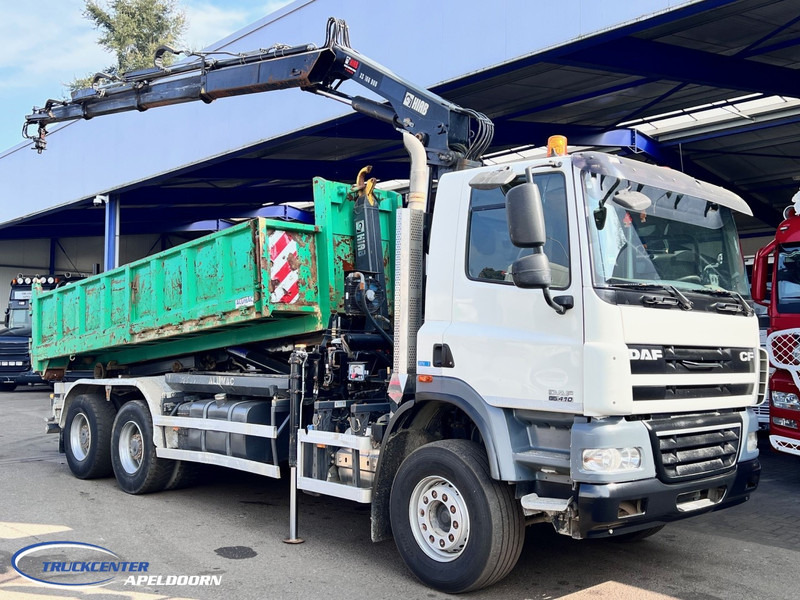 DAF CF 85.410 ATE, Hiab 166, 6x4 Steel spring - Autocarro ribaltabile, Camion con gru: foto 1 DAF CF 85.410 ATE, Hiab 166, 6x4 Steel spring - Autocarro ribaltabile, Camion con gru: foto 1