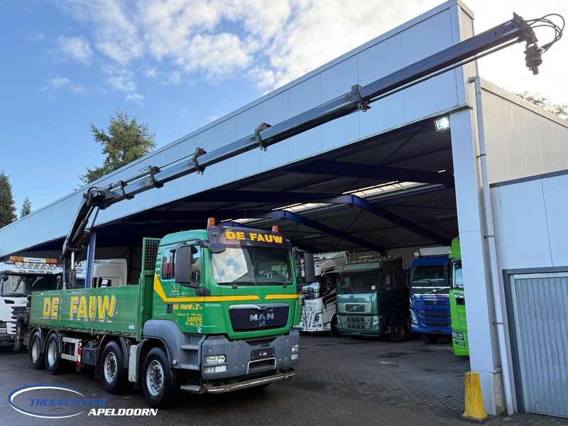 MAN TGS 35.400 8x4, Handgeschakeld, HIAB 288 EP-5 - Autocarro con pianale/ Cassone fisso, Camion con gru: foto 1 MAN TGS 35.400 8x4, Handgeschakeld, HIAB 288 EP-5 - Autocarro con pianale/ Cassone fisso, Camion con gru: foto 1
