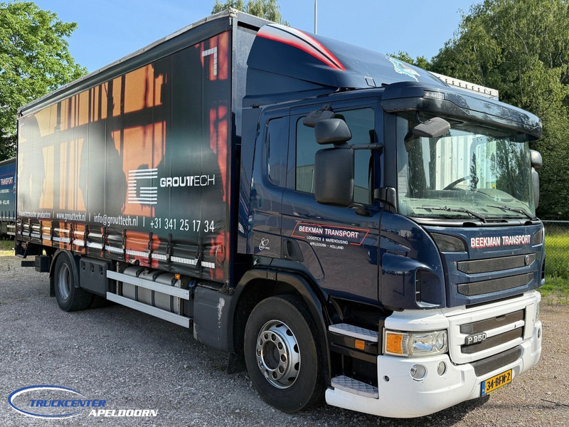 Scania P250 Euro 6, Sliding roof, Laadklep - Camion centinato: foto 1 Scania P250 Euro 6, Sliding roof, Laadklep - Camion centinato: foto 1