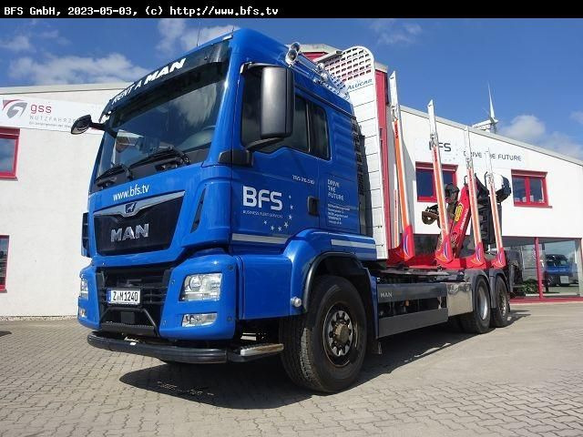 MAN TGS 26.510 6x4 H-4BL NEU ZF Getriebe + NEU Kuppl - Camion trasporto legname: foto 1 MAN TGS 26.510 6x4 H-4BL NEU ZF Getriebe + NEU Kuppl - Camion trasporto legname: foto 1