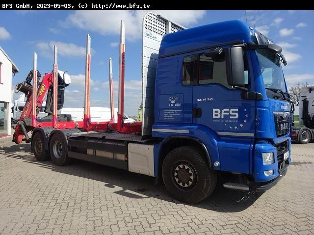 MAN TGS 26.510 6x4 H-4BL NEU ZF Getriebe + NEU Kuppl - Camion trasporto legname: foto 2 MAN TGS 26.510 6x4 H-4BL NEU ZF Getriebe + NEU Kuppl - Camion trasporto legname: foto 2