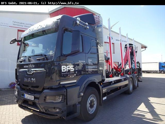 MAN TGS (TG3) 26.510 6x4H-4 BL CH Kurzholz Bio Öl - Camion trasporto legname: foto 1 MAN TGS (TG3) 26.510 6x4H-4 BL CH Kurzholz Bio Öl - Camion trasporto legname: foto 1