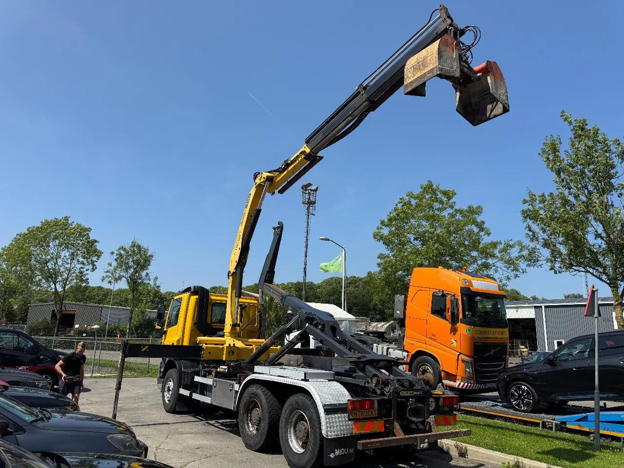 DAF CF 85.410 6X4 - EURO 5 + PALFINGER PK15500 + REM - Autocarro scarrabile, Camion con gru: foto 4 DAF CF 85.410 6X4 - EURO 5 + PALFINGER PK15500 + REM - Autocarro scarrabile, Camion con gru: foto 4