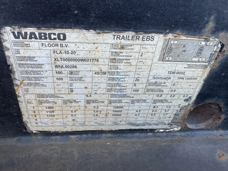 Rimorchio portacontainer/ Caisse interchangeable Floor FLA-10-20 - 3 AXLE BPW: foto 11