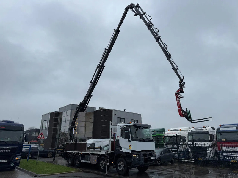 Renault C430 8X4 - EURO 6 + HIAB 288 E-5 + JIB 70X-4 + REMOTE + FULL STEEL SUSP. TÜV TILL 12-2025 - Camion con gru: foto 2 Renault C430 8X4 - EURO 6 + HIAB 288 E-5 + JIB 70X-4 + REMOTE + FULL STEEL SUSP. TÜV TILL 12-2025 - Camion con gru: foto 2