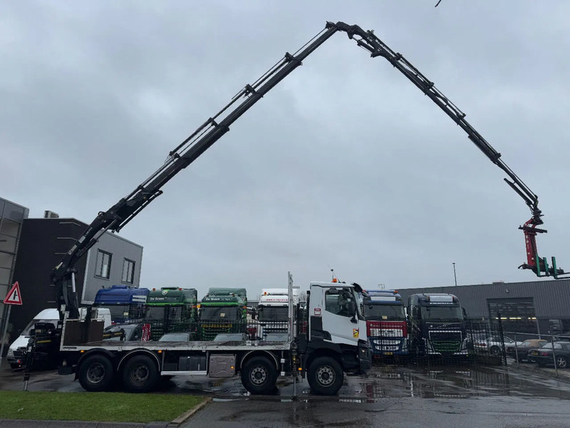 Renault C430 8X4 - EURO 6 + HIAB 288 E-5 + JIB 70X-4 + REMOTE + FULL STEEL SUSP. TÜV TILL 12-2025 - Camion con gru: foto 1 Renault C430 8X4 - EURO 6 + HIAB 288 E-5 + JIB 70X-4 + REMOTE + FULL STEEL SUSP. TÜV TILL 12-2025 - Camion con gru: foto 1