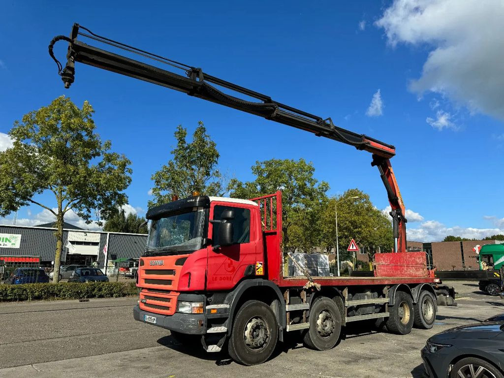 Scania P360 8X4 - EURO 5 + PALFINGER PK22002-EH + REMOT - Autocarro con pianale/ Cassone fisso, Camion con gru: foto 1 Scania P360 8X4 - EURO 5 + PALFINGER PK22002-EH + REMOT - Autocarro con pianale/ Cassone fisso, Camion con gru: foto 1